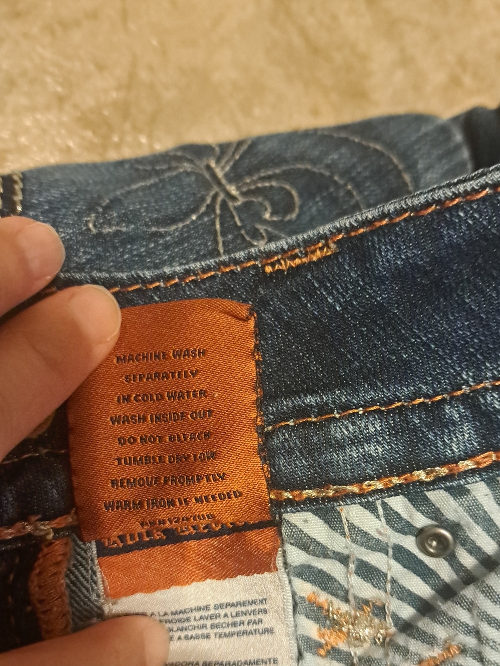 Size 25 Rock Revival Women's Dark Wash Skinny Jeans - Blue - Picture 11 of 12